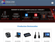 Tablet Screenshot of enacom.cl